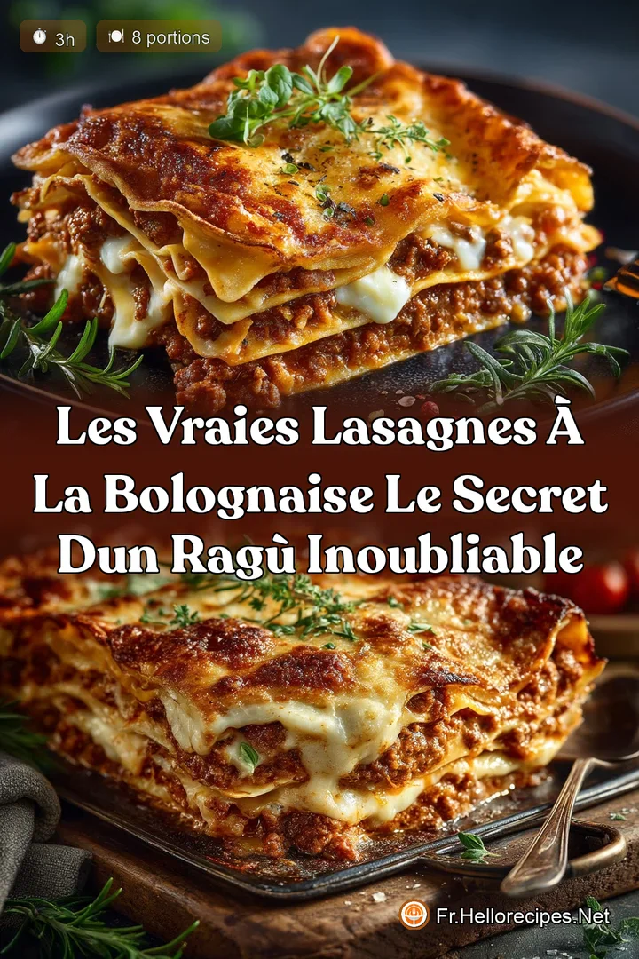 Les Vraies Lasagnes à la Bolognaise Le Secret dun Ragù Inoubliable