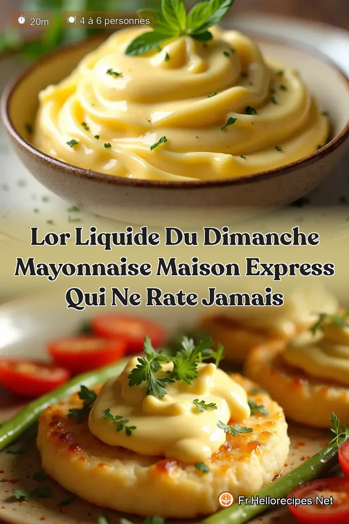 LOr Liquide du Dimanche Mayonnaise Maison Express Qui Ne Rate Jamais
