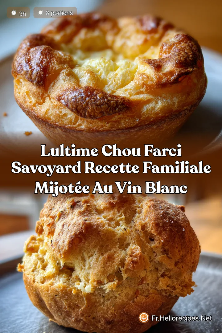 LUltime Chou Farci Savoyard Recette Familiale Mijotée au Vin Blanc