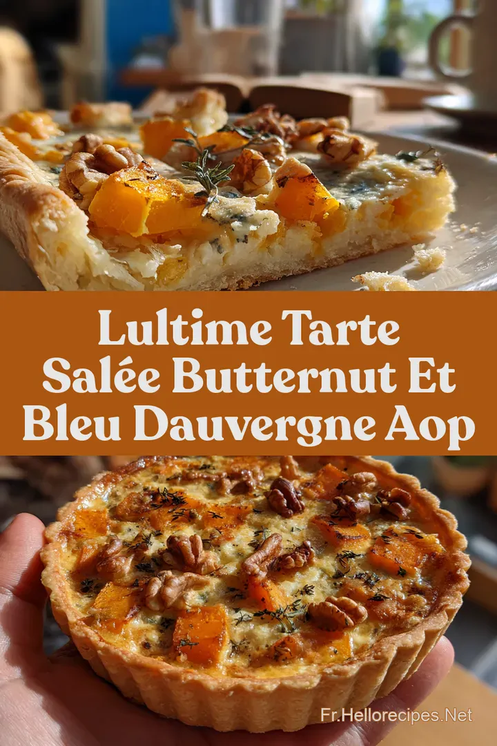 LUltime Tarte Salée Butternut et Bleu dAuvergne AOP