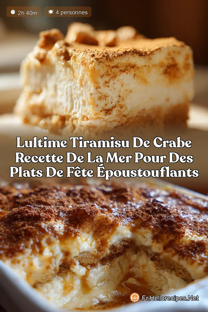 LUltime Tiramisu de Crabe Recette de la Mer pour des Plats de Fête Époustouflants