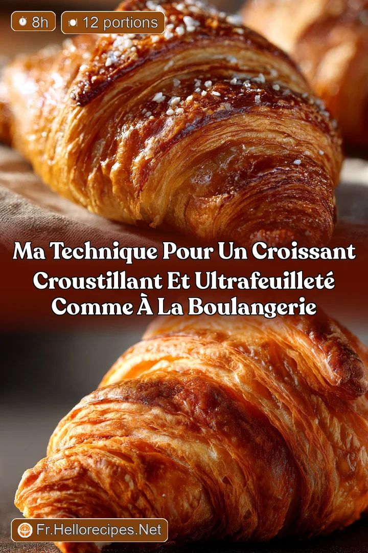 Ma technique pour un Croissant croustillant et ultrafeuillet&eacute; comme &agrave; la boulangerie