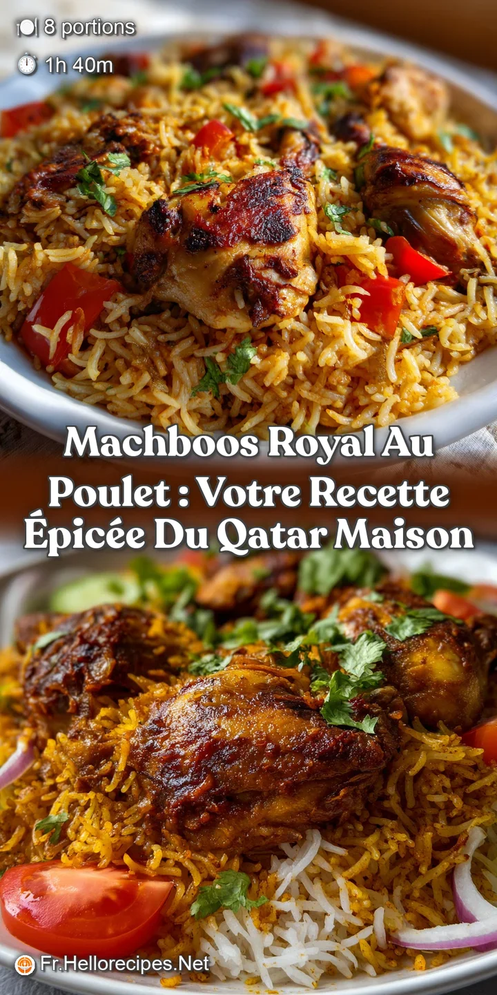 Machboos Royal au Poulet : Votre Recette &Eacute;pic&eacute;e du Qatar Maison
