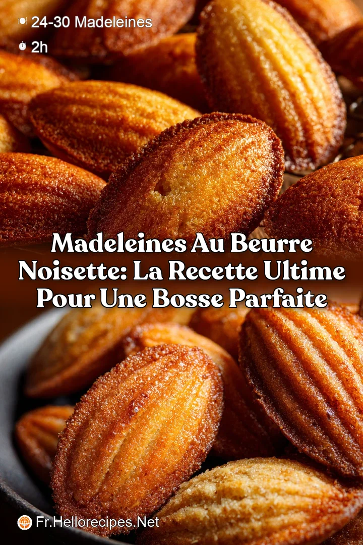 Madeleines au Beurre Noisette: La Recette Ultime pour une Bosse Parfaite