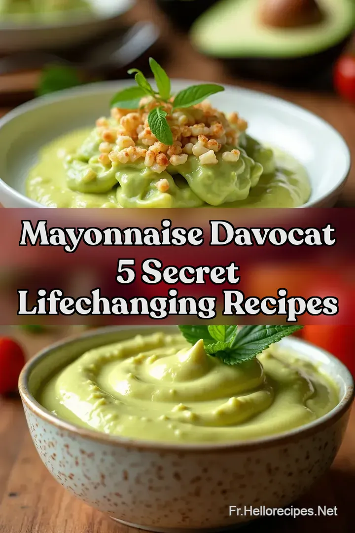 Mayonnaise dAvocat 5 Secret LifeChanging Recipes