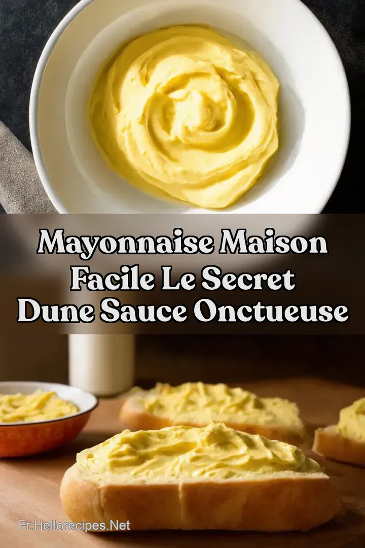 Mayonnaise Maison Facile Le Secret dune Sauce Onctueuse : ÉPINGLER POUR PLUS TARD Mayonnaise Maison Facile Le Secret dune Sauce Onctueuse