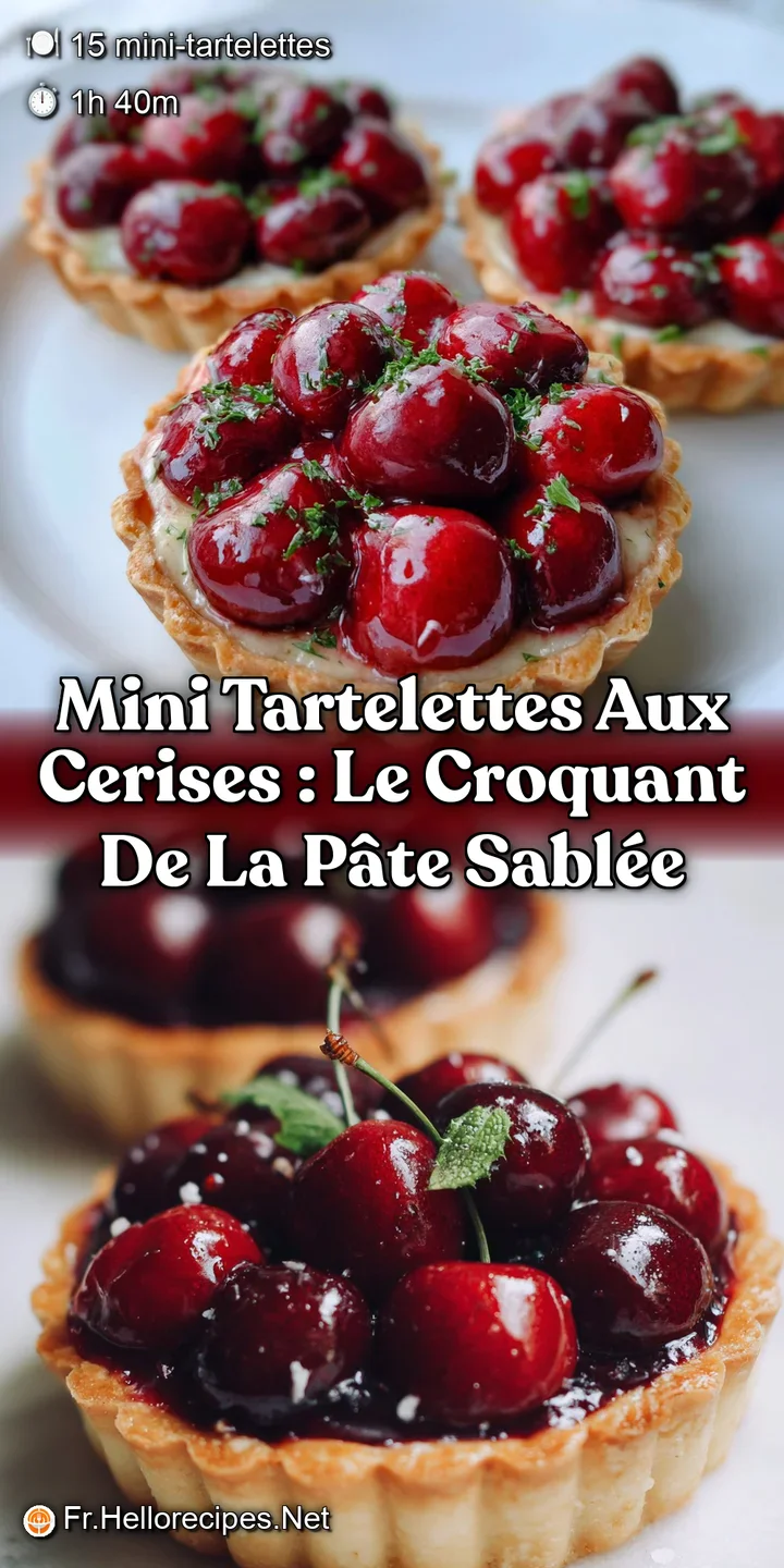 Mini Tartelettes aux Cerises : Le Croquant de la P&acirc;te Sabl&eacute;e