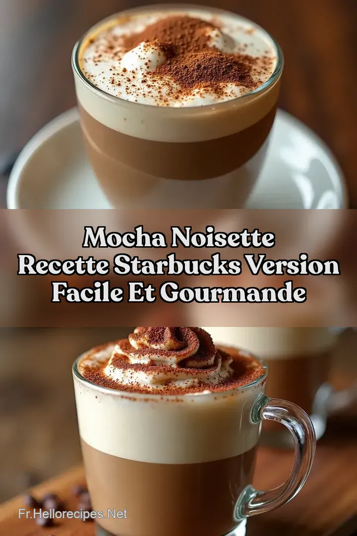 Mocha Noisette Recette Starbucks Version Facile et Gourmande