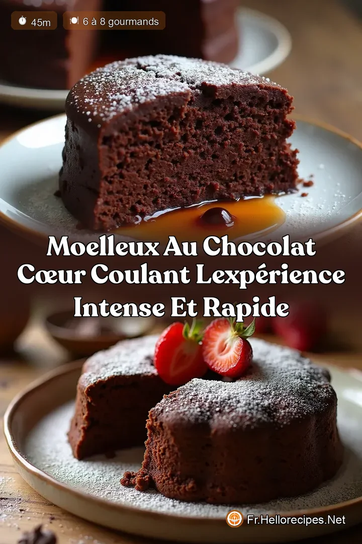 Moelleux au Chocolat Cœur Coulant LExpérience Intense et Rapide