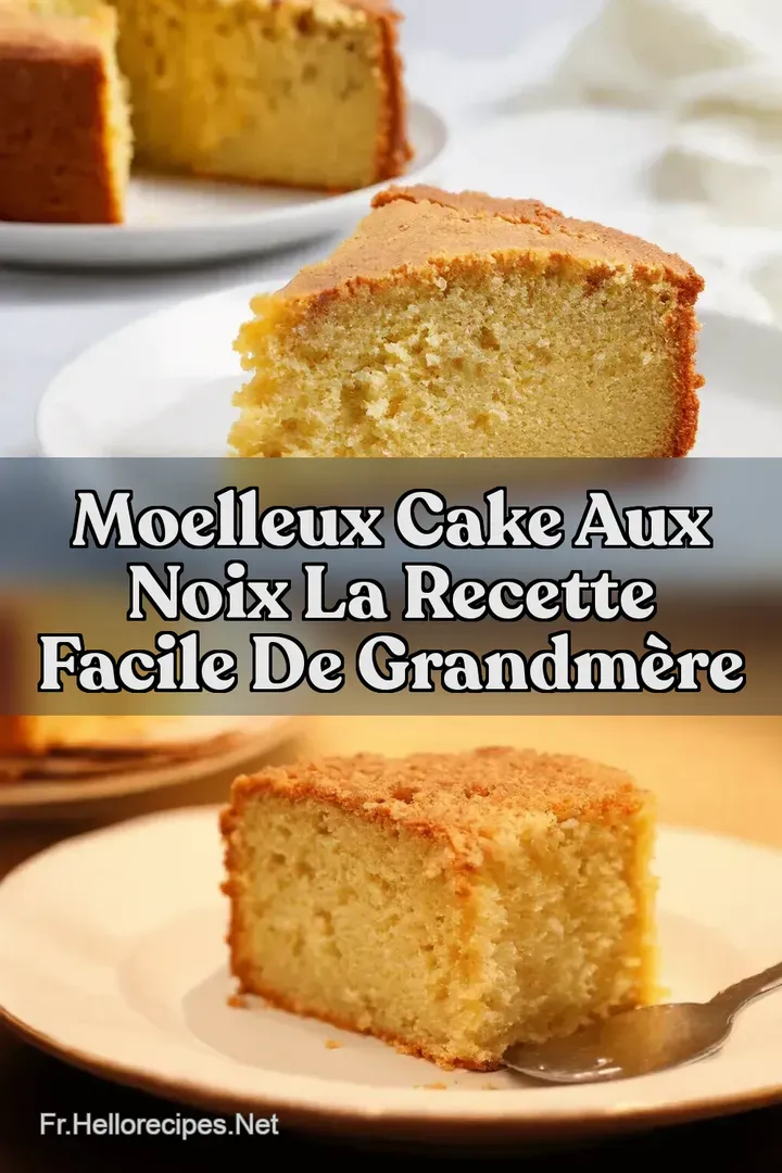 Moelleux Cake aux Noix La Recette Facile de GrandM&egrave;re
