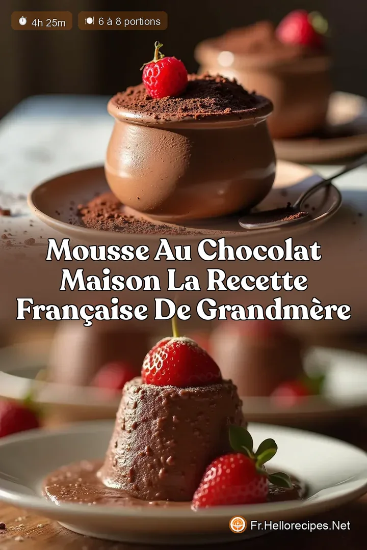 Mousse au Chocolat Maison La Recette Française de GrandMère