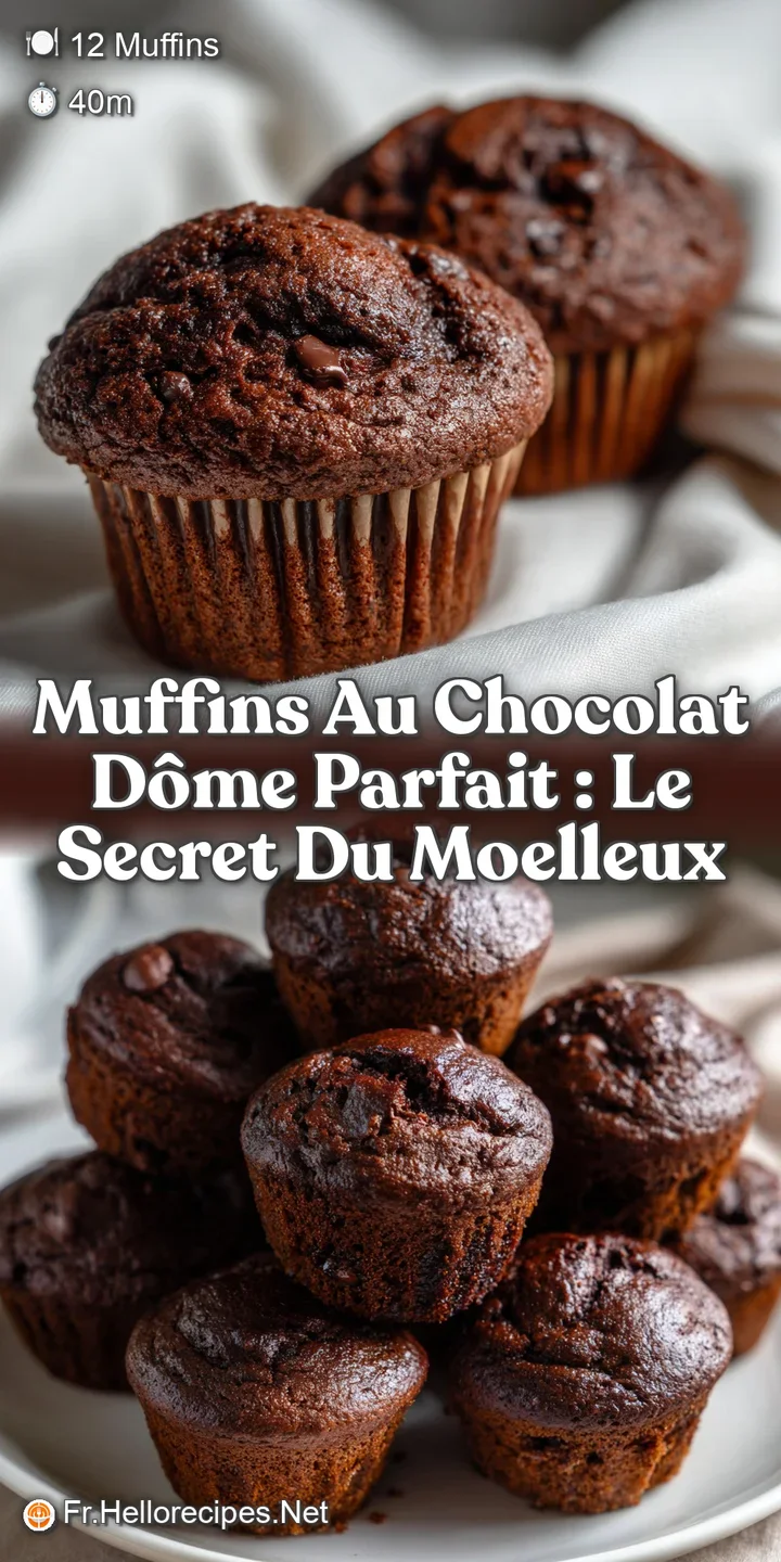Muffins au Chocolat D&ocirc;me Parfait : Le Secret du Moelleux