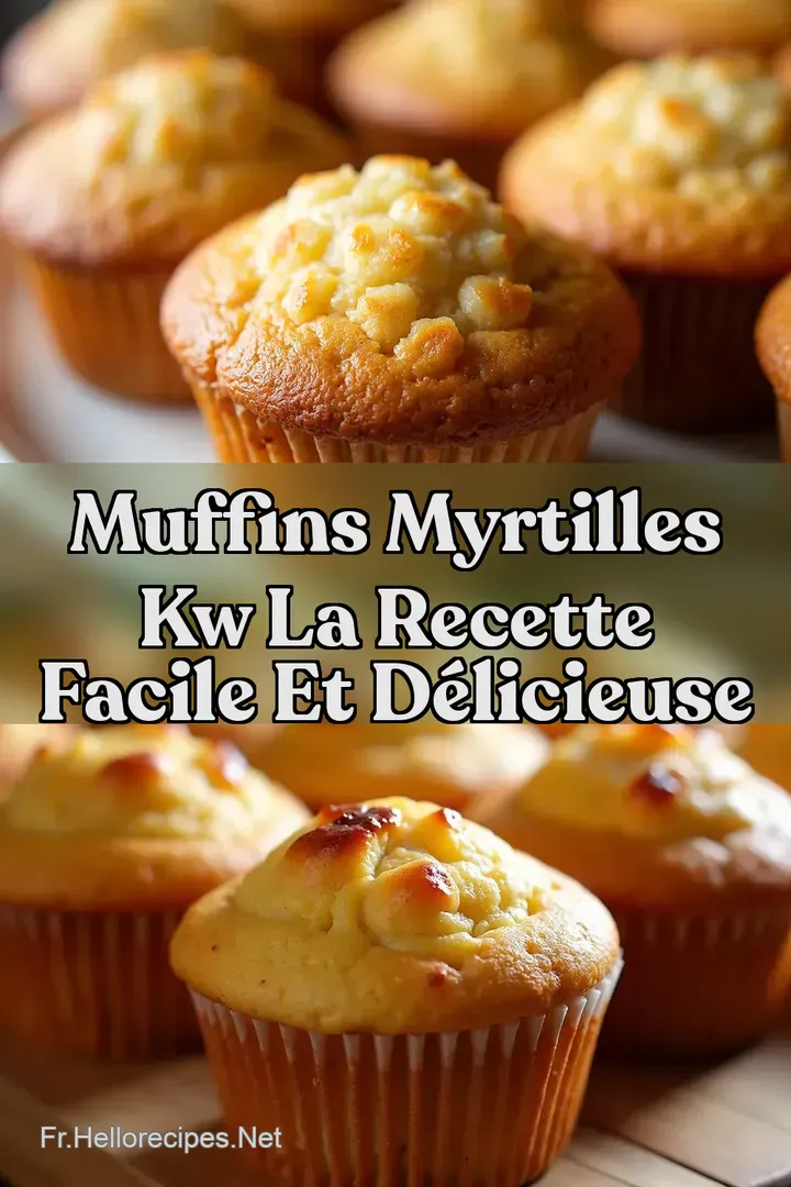 Muffins Myrtilles kw La Recette Facile et D&eacute;licieuse