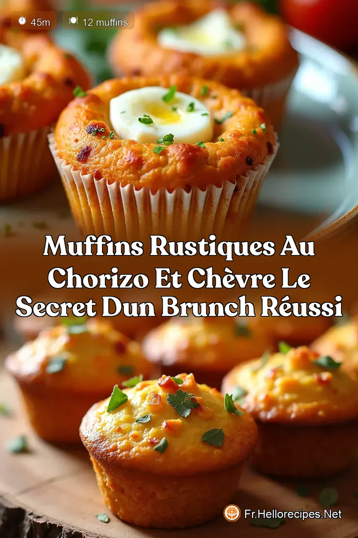 Muffins Rustiques au Chorizo et Chèvre Le Secret dun Brunch Réussi