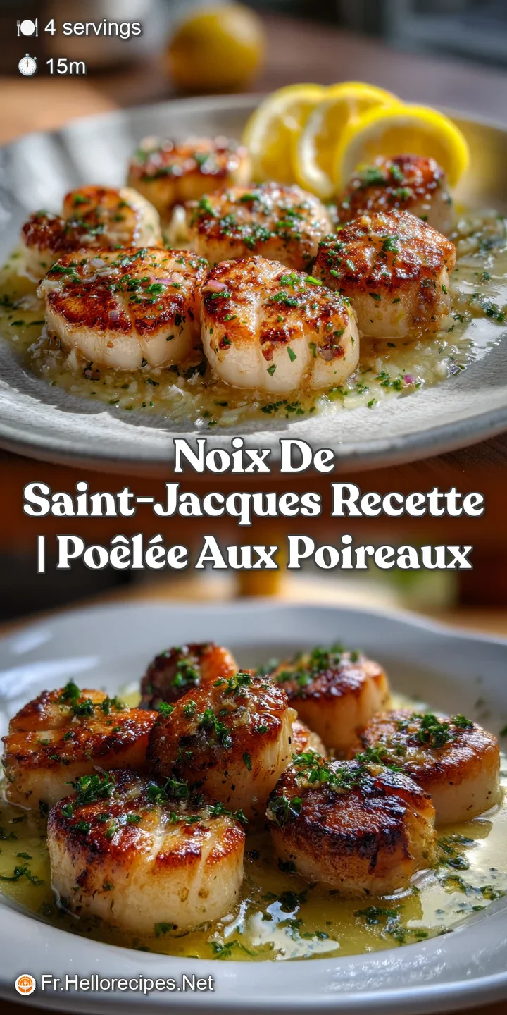 Close-up of perfectly seared scallops. The crispy, caramelized edges contrast beautifully with the tender, creamy interior...