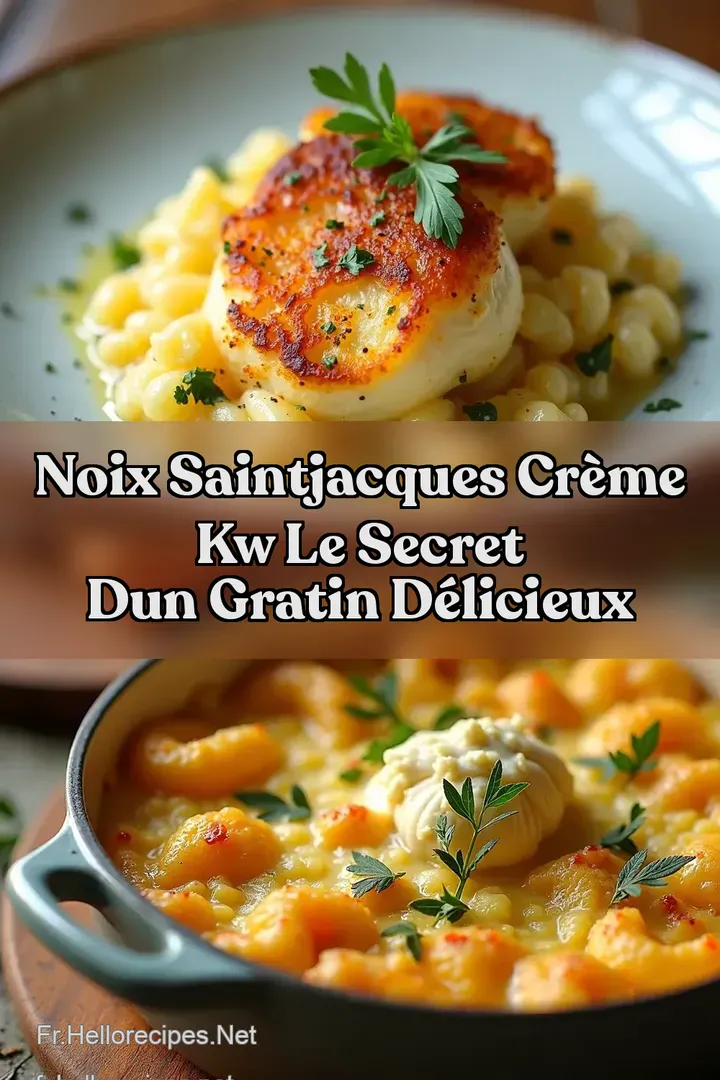 Noix SaintJacques Cr&egrave;me kw Le Secret dun Gratin D&eacute;licieux