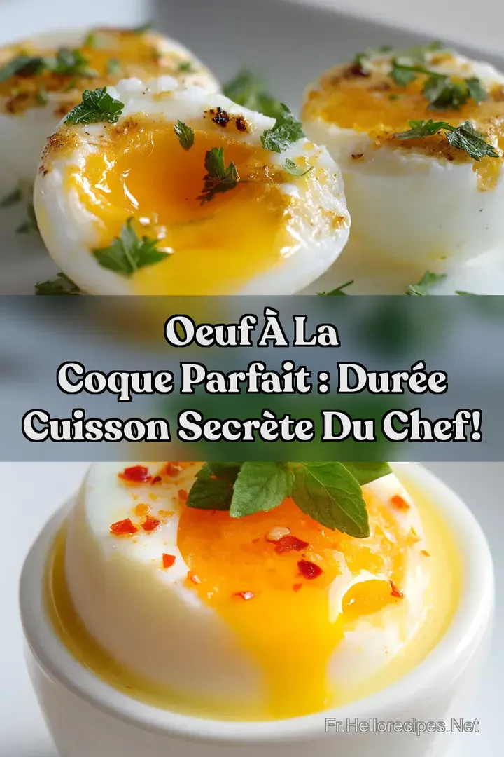 Oeuf à la Coque Parfait : Durée Cuisson Secrète du Chef! : ÉPINGLER POUR PLUS TARD Oeuf à la Coque Parfait : Durée Cuisson Secrète du Chef!