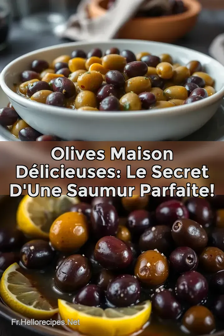 Olives Maison Délicieuses: Le Secret d' Une Saumur Parfaite! : ÉPINGLER POUR PLUS TARD Olives Maison Délicieuses: Le Secret d' Une Saumur Parfaite!