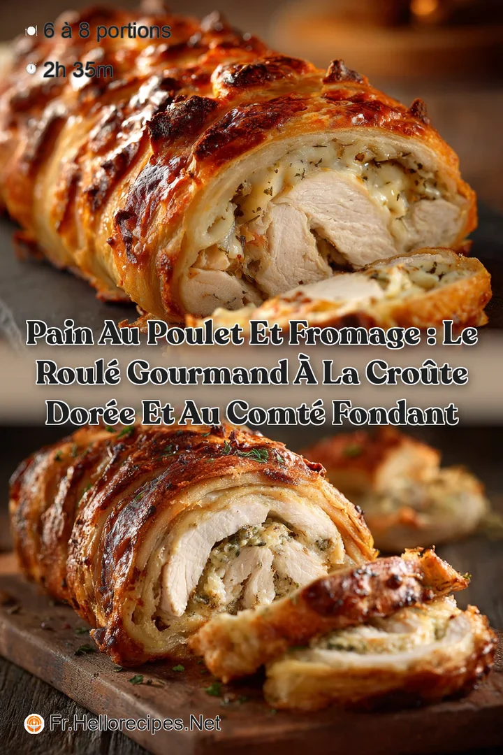 Pain au poulet et fromage : Le roul&eacute; gourmand &agrave; la cro&ucirc;te dor&eacute;e et au Comt&eacute; fondant