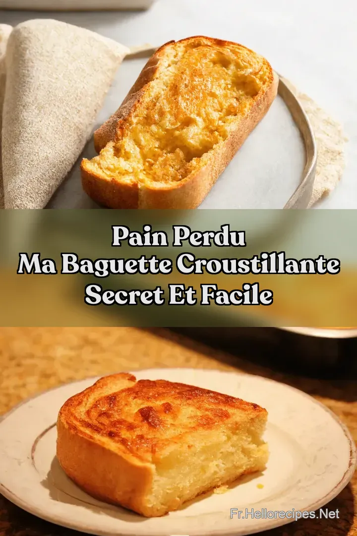 Pain Perdu Ma Baguette Croustillante Secret et Facile