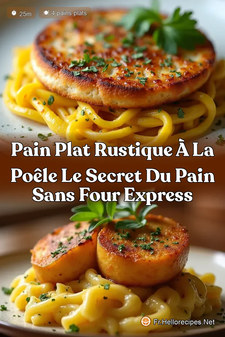 Pain Plat Rustique à la Poêle Le Secret du Pain Sans Four Express
