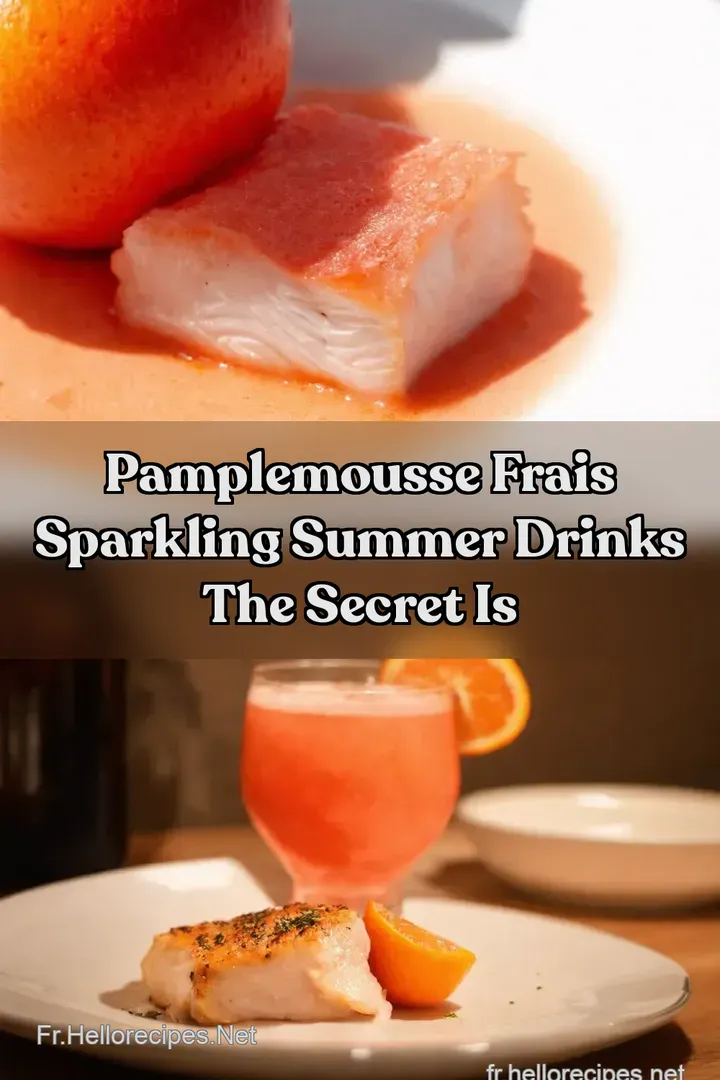 Pamplemousse Frais Sparkling Summer Drinks the secret is
