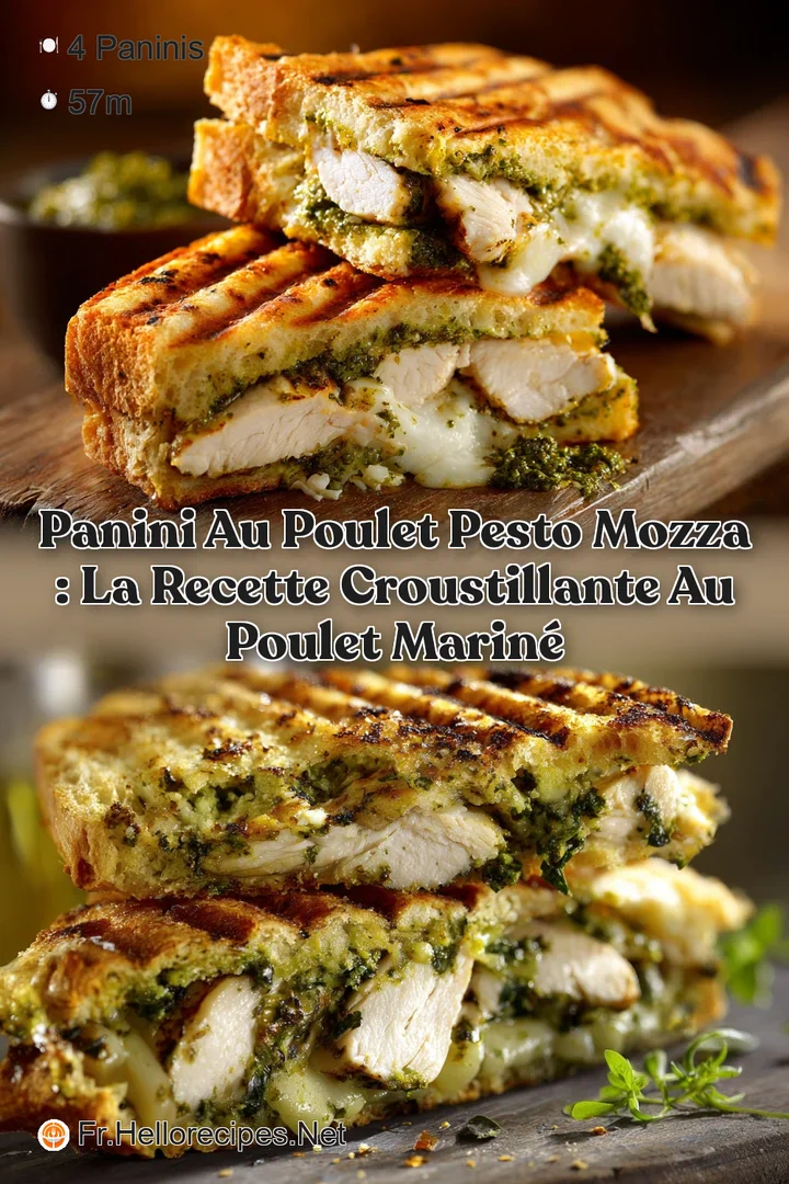 Panini au poulet Pesto Mozza : La recette croustillante au poulet marin&eacute;
