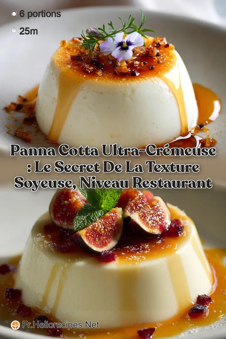Panna cotta ultra-cr&eacute;meuse : le secret de la texture soyeuse niveau restaurant