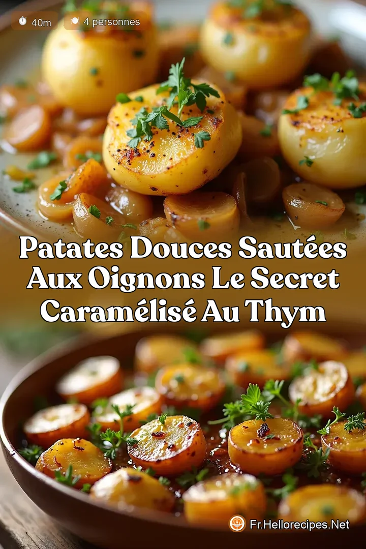 Patates Douces Sautées aux Oignons Le Secret Caramélisé au Thym