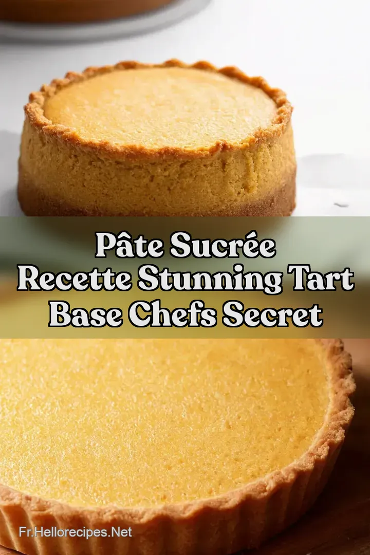 P&acirc;te Sucr&eacute;e Recette Stunning Tart Base Chefs Secret
