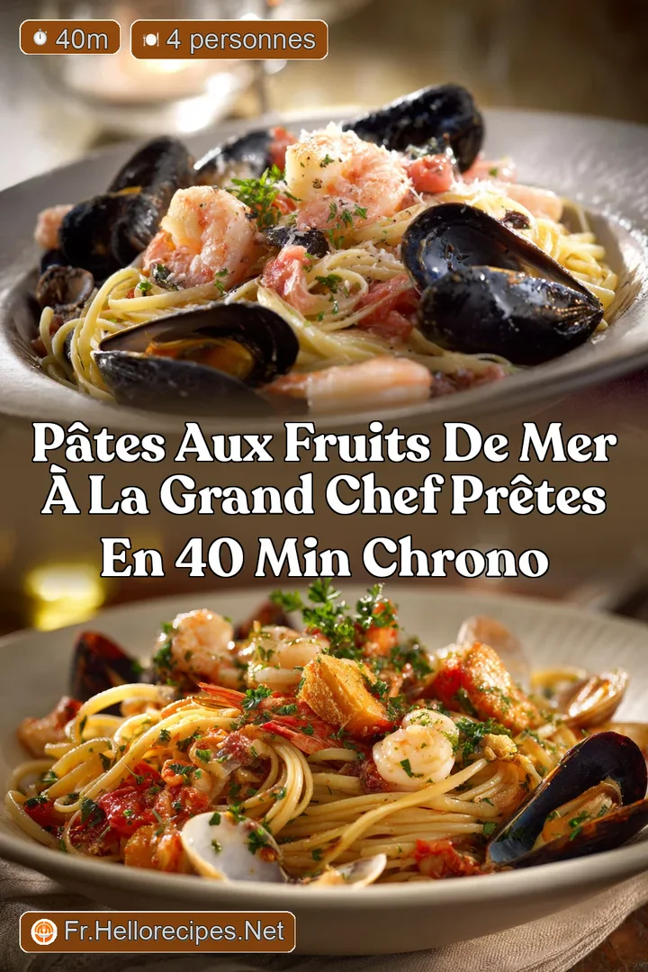 P&acirc;tes aux fruits de mer &agrave; la Grand Chef pr&ecirc;tes en 40 min chrono