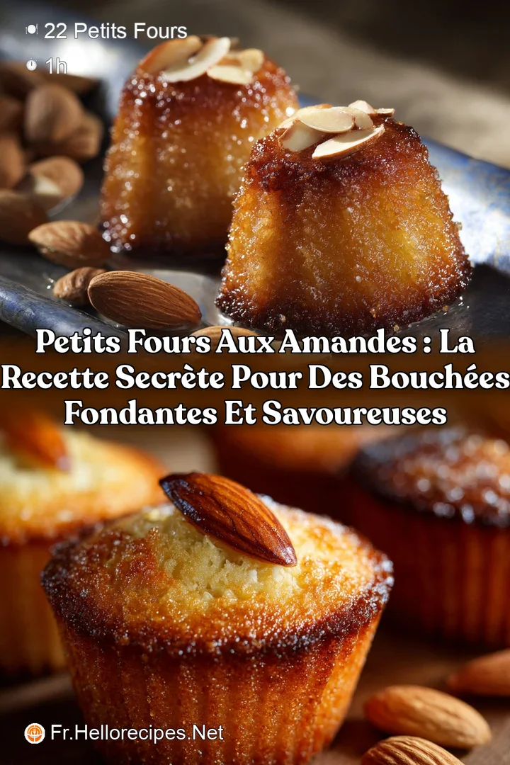 Petits fours aux amandes : la recette secr&egrave;te pour des bouch&eacute;es fondantes et savoureuses