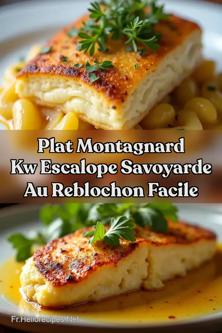 Plat Montagnard kw Escalope Savoyarde au Reblochon Facile