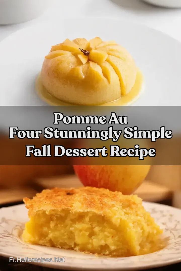 Pomme au Four Stunningly Simple Fall Dessert Recipe : ÉPINGLER POUR PLUS TARD Pomme au Four Stunningly Simple Fall Dessert Recipe