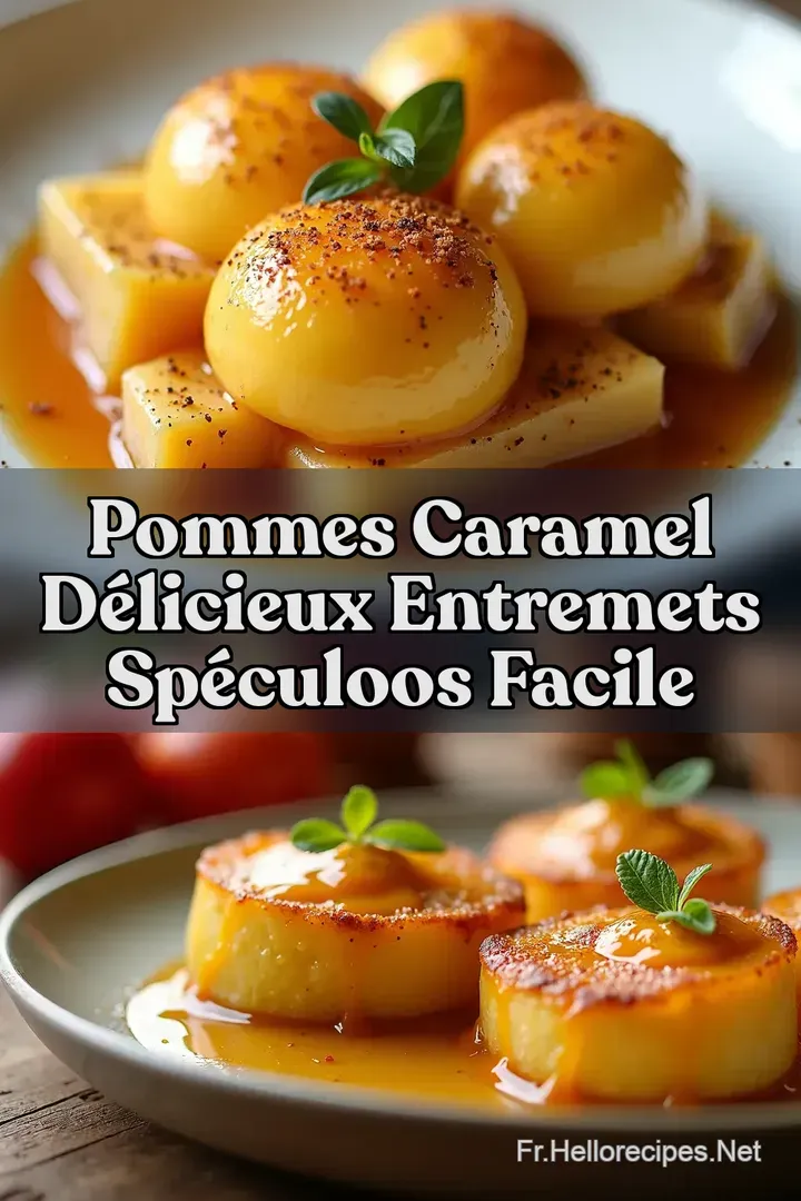 Pommes Caramel D&eacute;licieux Entremets Sp&eacute;culoos Facile