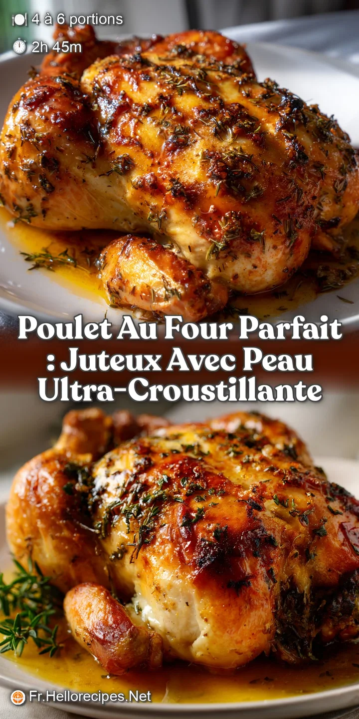 Poulet au Four Parfait : Juteux avec Peau Ultra-Croustillante