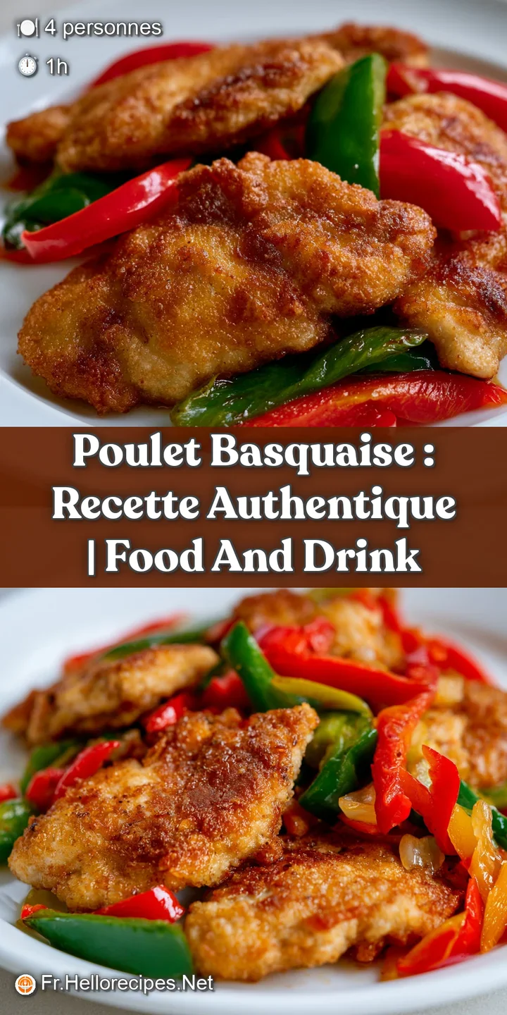 Gros plan sur la texture fondante des poivrons et la peau grill&eacute;e du poulet, napp&eacute;s d'une sauce tomate onctueuse.