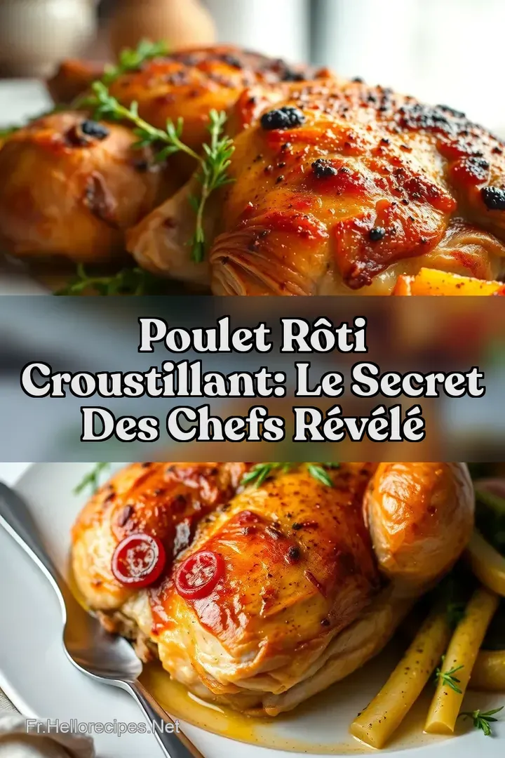 Poulet Rôti Croustillant: Le Secret des Chefs Révélé : ÉPINGLER POUR PLUS TARD Poulet Rôti Croustillant: Le Secret des Chefs Révélé