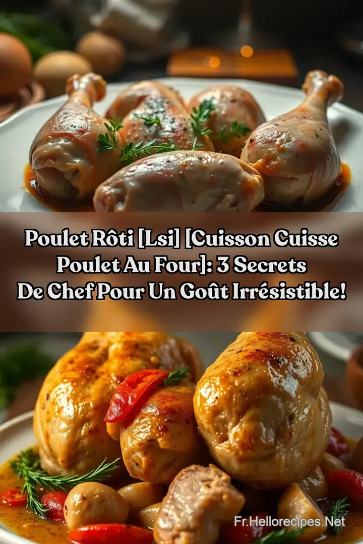 Poulet Rôti [LSI] [cuisson cuisse poulet au four]: 3 Secrets de Chef Pour Un Goût Irrésistible!