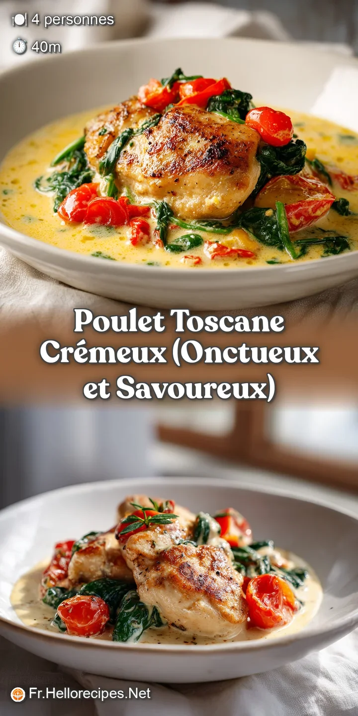Gros plan sur une sauce cr&eacute;meuse et brillante entourant un poulet grill&eacute;, avec des &eacute;clats de tomates s&eacute;ch&eacute;es fondantes.