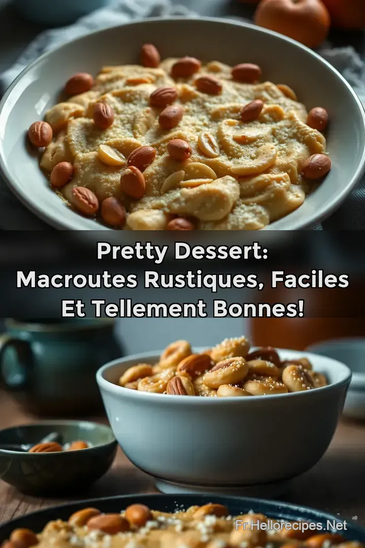 Pretty Dessert: Macroutes Rustiques Faciles et tellement Bonnes!