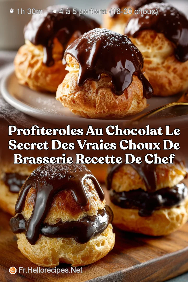 Profiteroles au chocolat Le secret des Vraies Choux de Brasserie Recette de Chef