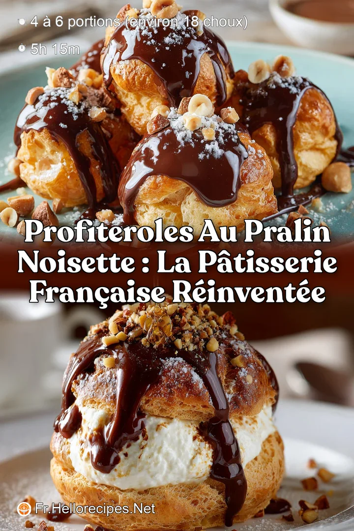 Profiteroles au Pralin Noisette : La P&acirc;tisserie Fran&ccedil;aise R&eacute;invent&eacute;e