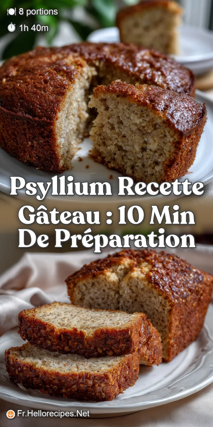 Psyllium Recette G&acirc;teau : 10 Min de Pr&eacute;paration