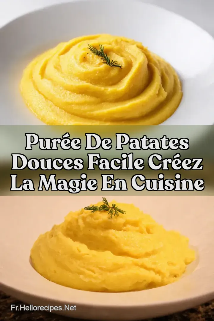Pur&eacute;e de Patates Douces Facile Cr&eacute;ez La Magie en Cuisine