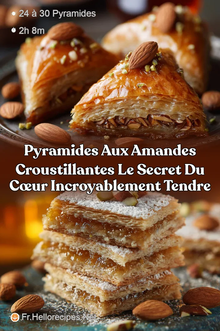 Pyramides aux amandes croustillantes Le secret du c&oelig;ur incroyablement tendre