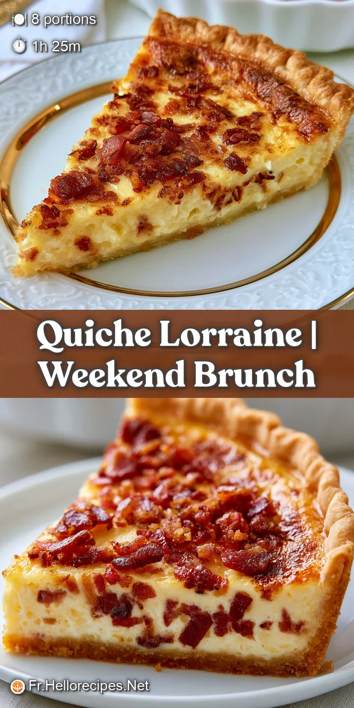Gros plan sur une texture cr&eacute;meuse et chaude, avec des lardons rissol&eacute;s et une p&acirc;te bris&eacute;e bien dor&eacute;e et craquante.