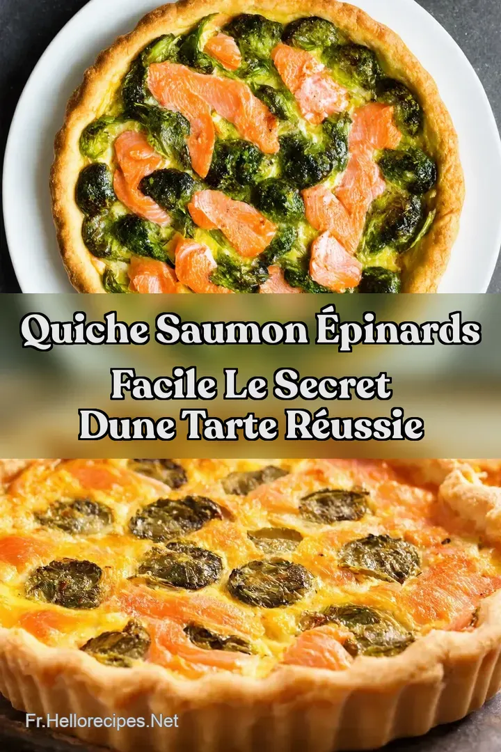 Quiche Saumon Épinards Facile Le Secret dune Tarte Réussie : ÉPINGLER POUR PLUS TARD Quiche Saumon Épinards Facile Le Secret dune Tarte Réussie
