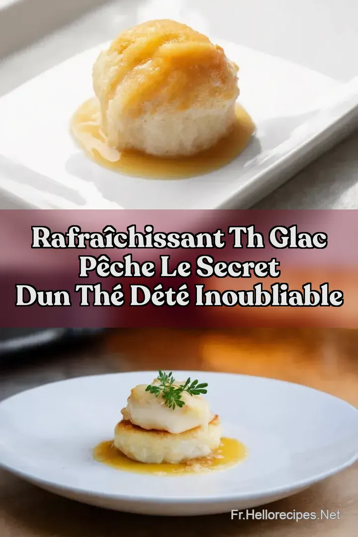 Rafra&icirc;chissant Th Glac P&ecirc;che Le secret dun th&eacute; d&eacute;t&eacute; inoubliable