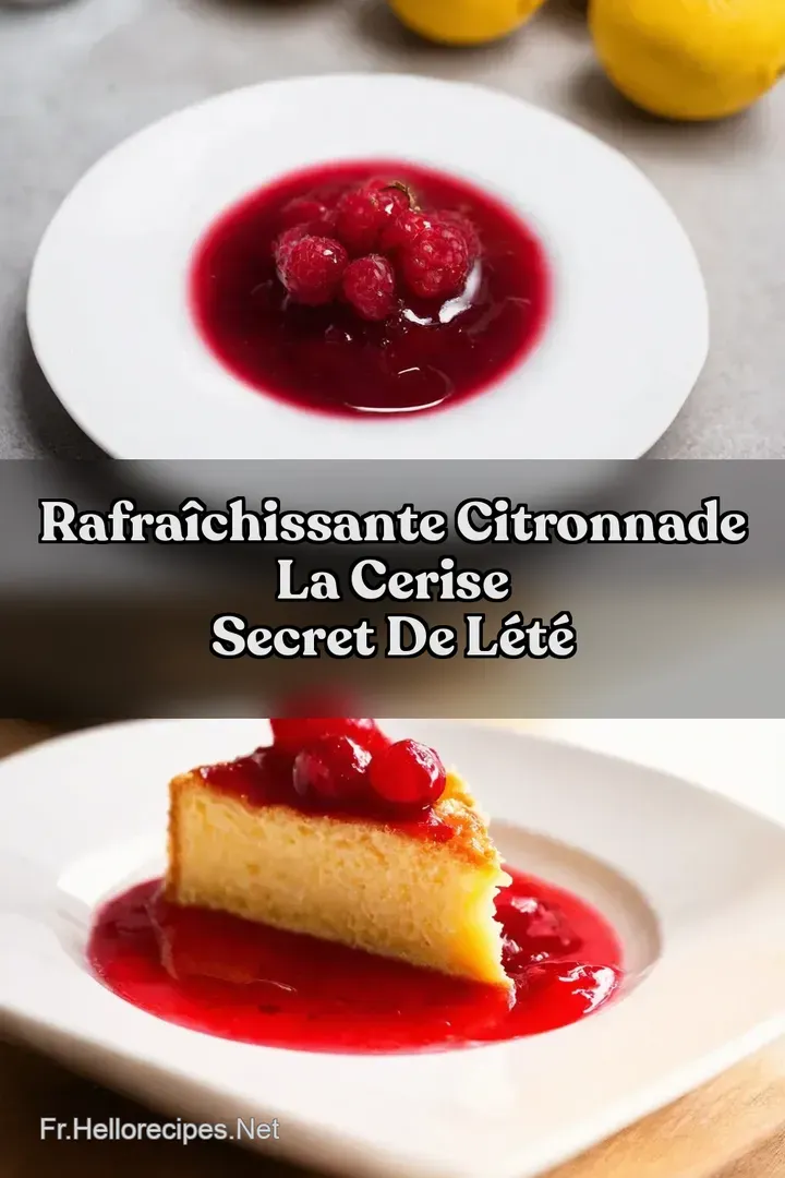 Rafra&icirc;chissante Citronnade la Cerise Secret de l&Eacute;t&eacute;